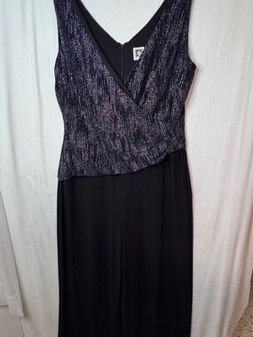 Vintage jumpsuit with silver shimmer Bodice